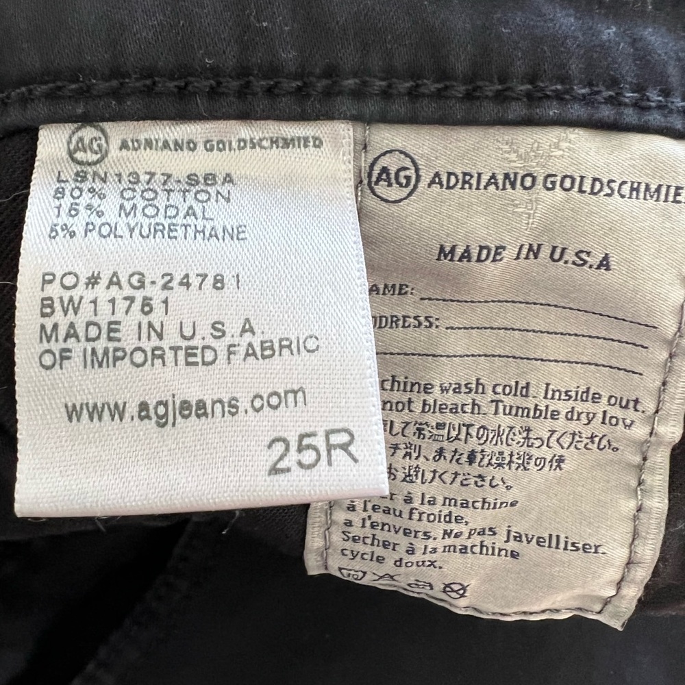 AG  black pants.